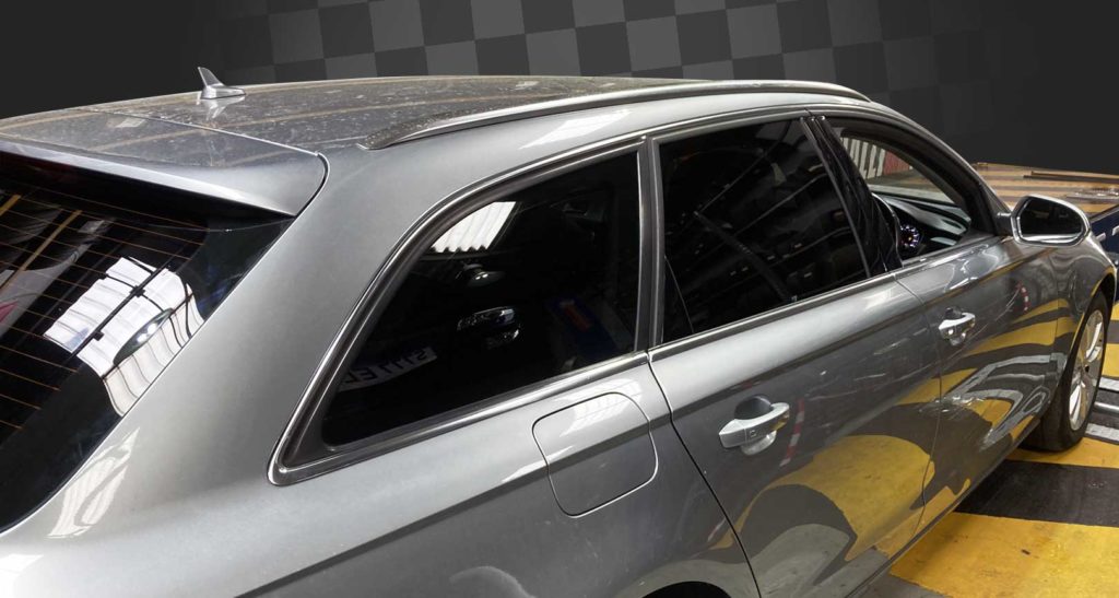 B.N.Tinting & Car Wrapping car rear and side dark window tint